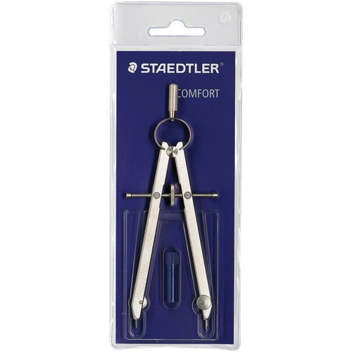 Staedtler  Comfort Compass,w/ Spare Lead,3-1/4"x1/2"x7-1/2",Nickel