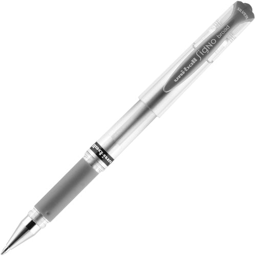 uni-ball Corporation  Gel Impact Pen, 1.0 mm, Metallic Silver