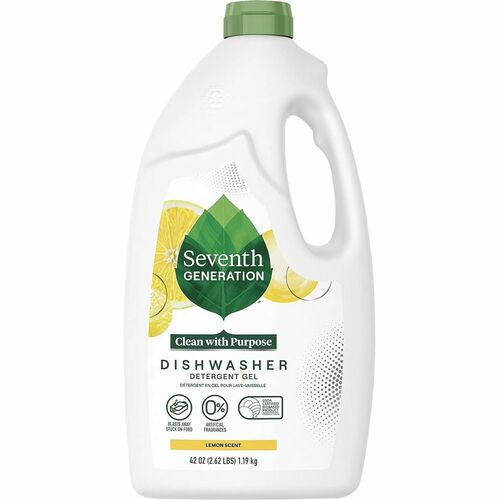 Seventh Generation  Dishwasher Detergent Gel, Natural, 42oz., Lemon Scent