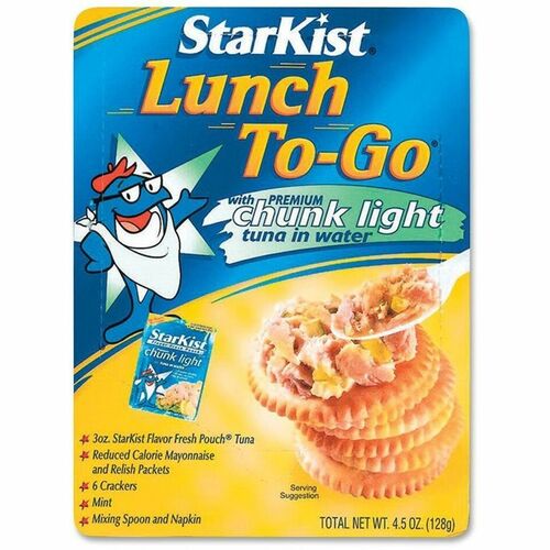 Starkist  Lunch To-Go Kit, 3oz. Chunk Light Tuna, 4.5 oz Packs, 12/CT