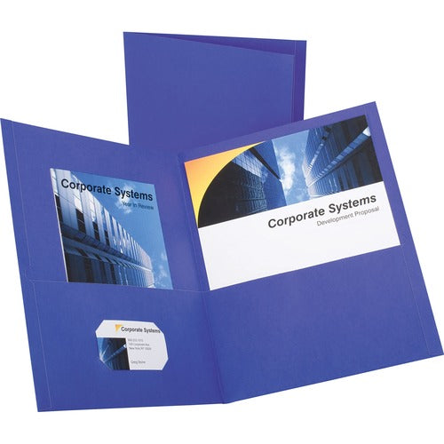 Oxford  Twin Pocket Folders,No Fasteners, 11"x8-1/2",25/BX,PE