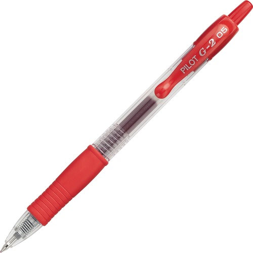 Pilot  Gel Pen, Retractable, Refillable, Extra Fine Point, Red