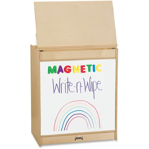 Jonti-Craft, Inc.  Write-N-Wipe Easel, Big Book, Magnetic, 24-1/2"x15"x20", Tan