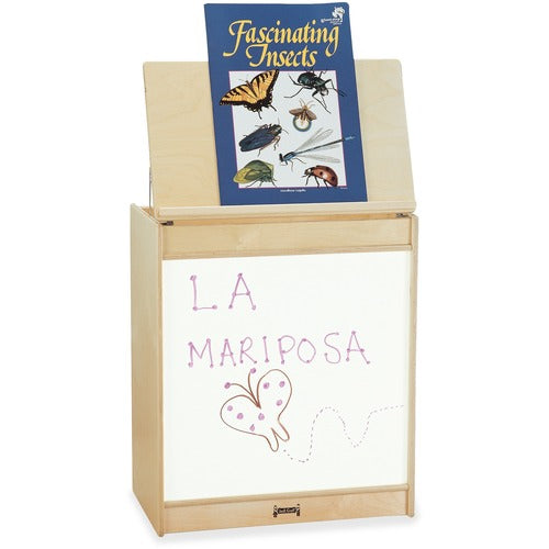 Jonti-Craft, Inc.  Write-N-Wipe Easel, Big Book, 30"x34-1/2"x15", Tan