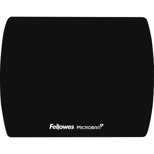 Fellowes  Mouse Pads, Ultra Thin, Skid Free, 9"x7"x1/16", Black-FEL5908101