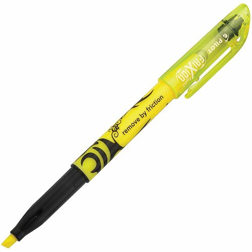 Pilot  Highlighters,Erasable Ink,Chisel Pt,1 DZ,Fluorescent Yellow