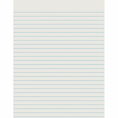 Pacon  Practice Paper, Ruled, 8-1/2"x11-3/8", 500SH/RM, White