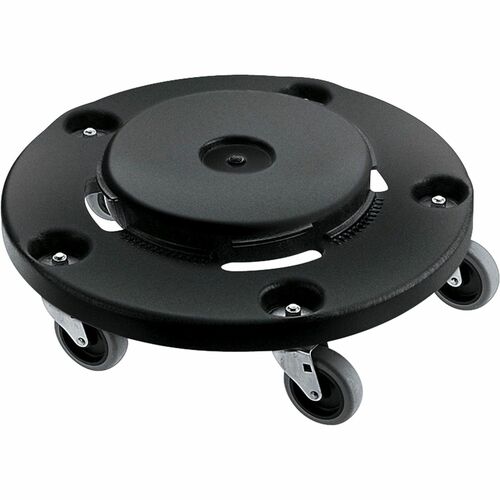 Rubbermaid Commercial Products  Brute Round Dolly, 350 Lb. Load Cap, Black