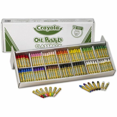 Crayola  Oil Pastel Crayons,12-Color Set, 336/BX, Assorted