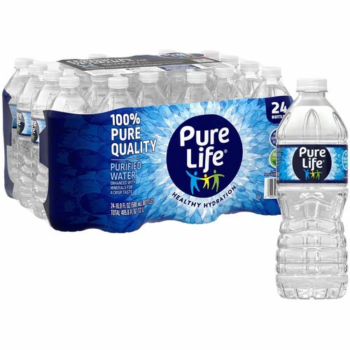 Nestle Waters North America  Purified Bottled Water, .5 Liter, 24/CT