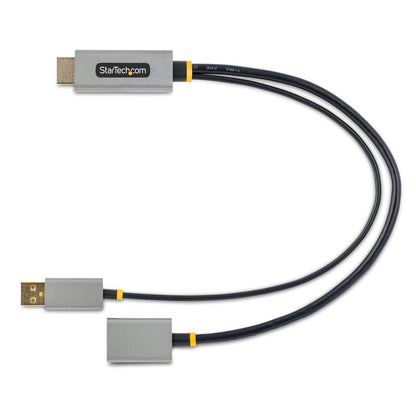 StarTech.com 128-HDMI-DISPLAYPORT video cable adapter 11.8" (0.3 m) HDMI Type A (Standard) Black, Gray