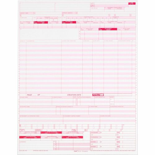 Tops  Billing Forms, 20 lb., 8-1/2"x11", 2500/CT, White
