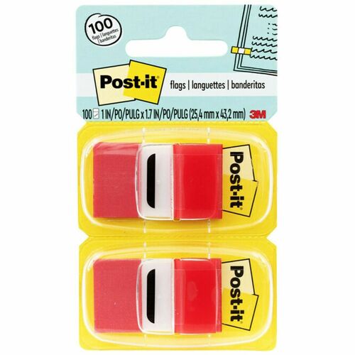 3M  Post-it Flags, 1"x1-3/4", 50/Dispenser, 12/PK, Purple