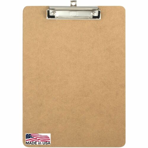 Officemate  Low-profile Clipboard, 1" Paper Capacity, 9"x12-1/2", Brown