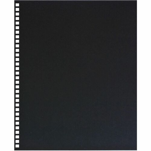 GBC  Binding Covers, Prepunched,8-3/4"x11-1/4", 25/PK, Black-GBC2514478