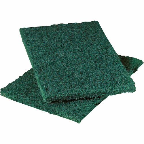 3M  Scouring Pad, Heavy Duty Commercial, 6"x9", Green
