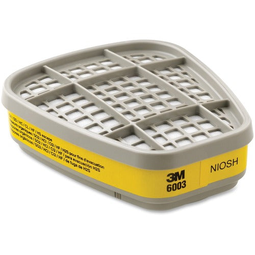 3M  Organic Vapor/Acid Gas Cartridge, 2/PK, Gray/Yellow