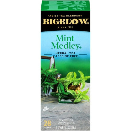 Bigelow  Mint Medley Herbal Tea, 28/BX, Apple Green