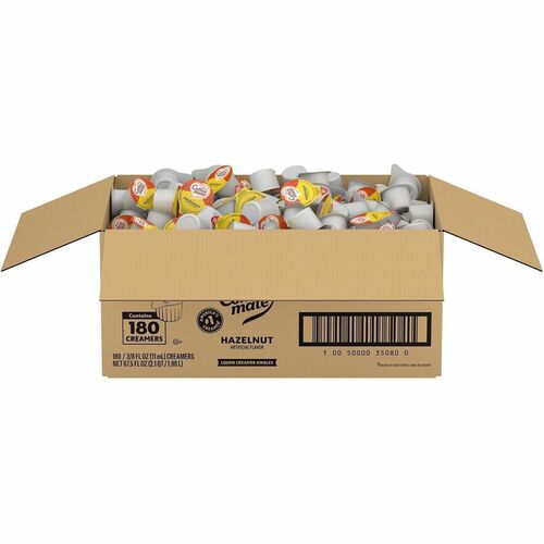 Nestle USA  Liquid Creamers, Hazelnut, 0.38oz Singles, 180/CT
