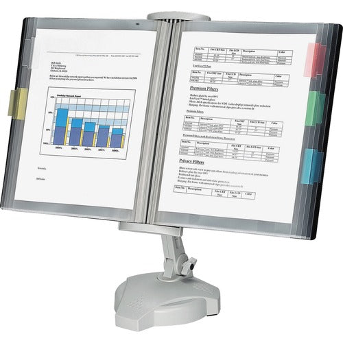 Fellowes  Desktop Reference Rack,W8d Base,21-1/8"x7-1/8"x18-5/8,PM-FEL22300
