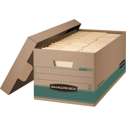 Fellowes  Stor/File Boxes,Lgl, w/Lid,700 lb, 15"x24"x10", KFT/GN-FEL1270201