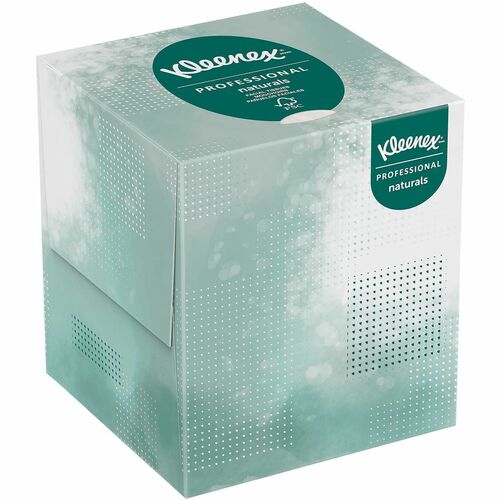 Kimberly-Clark Professional  Facial Tissue, 2-Ply, Kleenex, Cube Box, 90/BX, WE