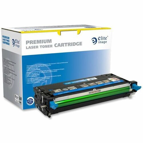 Elite Image  Toner Cartridge, 8000 Page Yield, Cyan-ELI75389