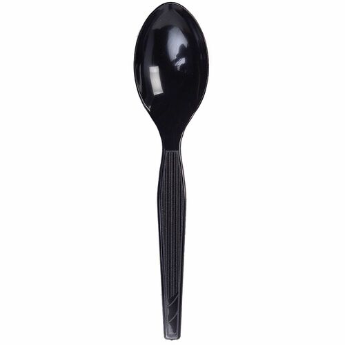 Dixie Foods  Teaspoons, Medium-weight Plastic,1000/CT, Black-DXETM517