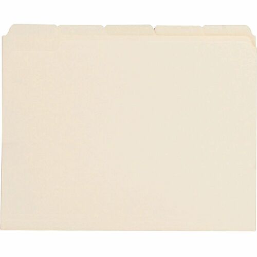 Business Source  File Folder,1/5-Cut Tab,3/4" Exp.,11 Pt.,Ltr,100/BX,Manila