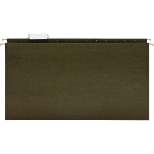 Business Source  Hanging Folder, 11 Pt., 1/5 Cut, Legal, 25/BX, Green