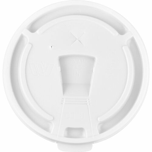 Genuine Joe  Lids, f/Foam Cups, 12-24 oz, 100/PK, 10PK/CT, White-GJO58555