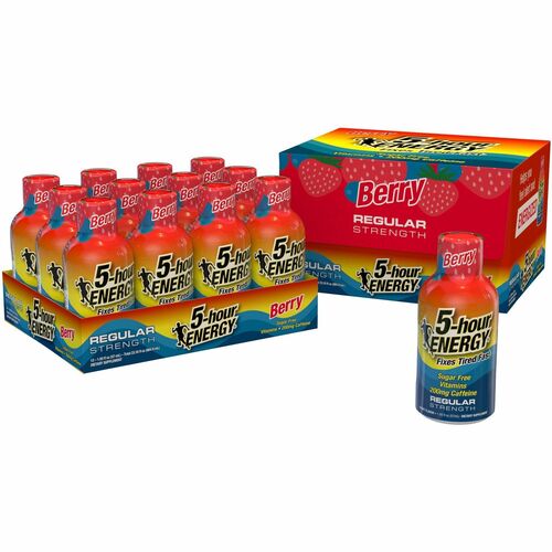 5 Hour Energy  Five Hour Energy Drink, 2 oz., 12/PK, Berry Flavored-FHE500181
