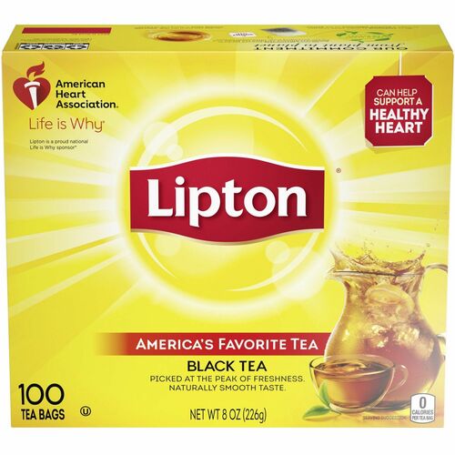 Lipton/Unilever  Tea Bags, Natural, Individual,1.25 oz Packets, 100/BX