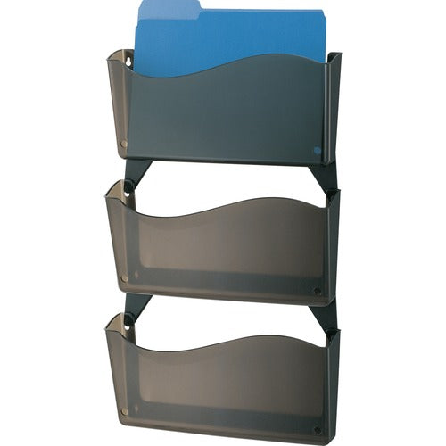 Officemate  Wall Files,w/Hanger,Unbreakable,13-3/4"x3"x19-1/2",3/BX,SKE