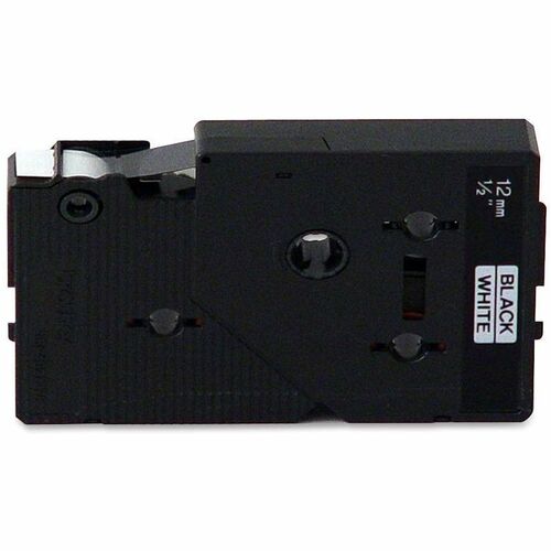 Brother  Tape Cartridge, 1/2" Size, 2/PK, Black/White