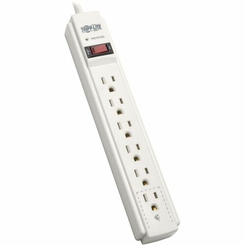 Tripp Lite  Surge Protector,790Joules,LEDLight,6Outlet,6ftCord,White