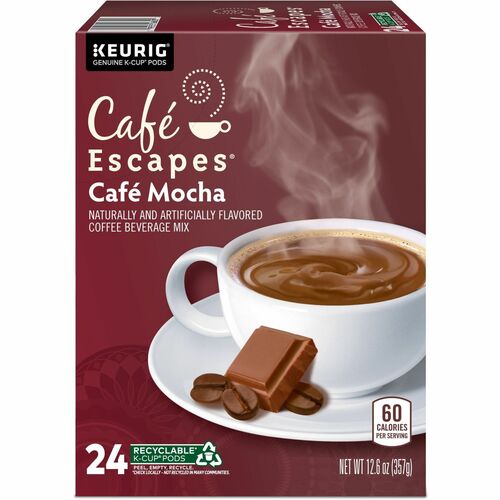 Green Mountain  Coffee,Cafe Mocha,K-Cup,24/BX,Brown-GMT6803