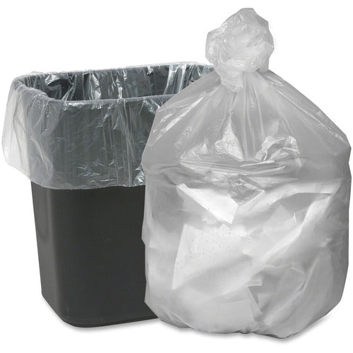 Webster  Waste Can Liners, 7-10Gal, 24"x23", 5mic, 1000/CT, Natural