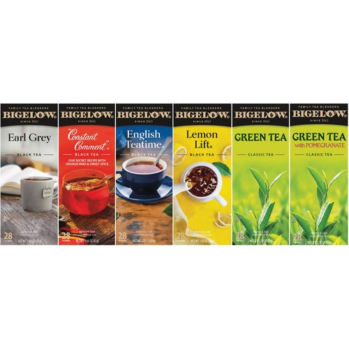 Bigelow  Flavor Teas, 168/CT, 6 Assorted Flavors