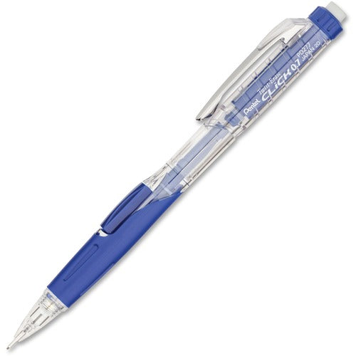 Pentel  Mechanical Pencil,Refillable Lead/Eraser,0.7mm,Blue