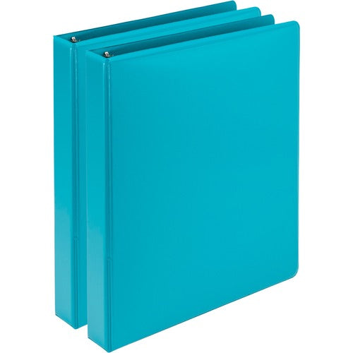 Samsill  Presentation Binder, 11"x8-1/2", 1" Cap, 2/PK, Turquoise