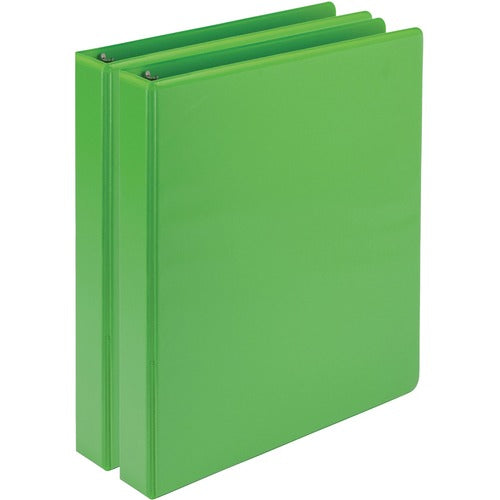 Samsill  Presentation Binder, 11"x8-1/2", 1" Cap, 2/PK, Lime