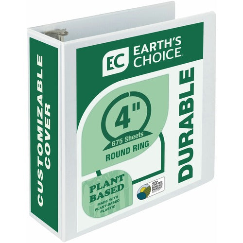 Samsill  View Binder, 4" Capacity, 8-1/2"x11", White