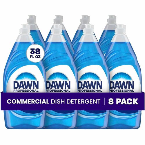 Procter & Gamble Commercial  Dishwashing Liquid, Original, 38 oz, 8/CT, Blue