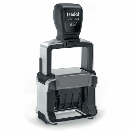 Trodat USA  Date Stamp, Self Inking, 1-5/8"x3/8", Black