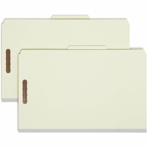 Smead  Classification Folder,2 Div.,2" Exp., 2/5 Cut,Lgl,10/BX,GYGN