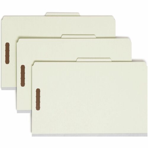 Smead  Classification Folder, 1Div-2"Exp, 2/5 Cut, Lgl, 10/BX,GYGN