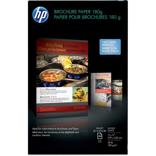 Hewlett-Packard  Brochure Paper,Inkjet,GE 98,11"x17",150 Sh/PK,Glossy/White-HEWCG932A