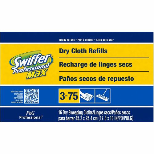 Procter & Gamble Commercial  Swiffer Cloth Max, Disposable, 16/BX, White
