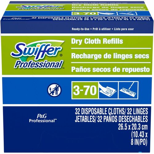 Procter & Gamble Commercial  Sweeper Refill Dry Cloths, 32/BX